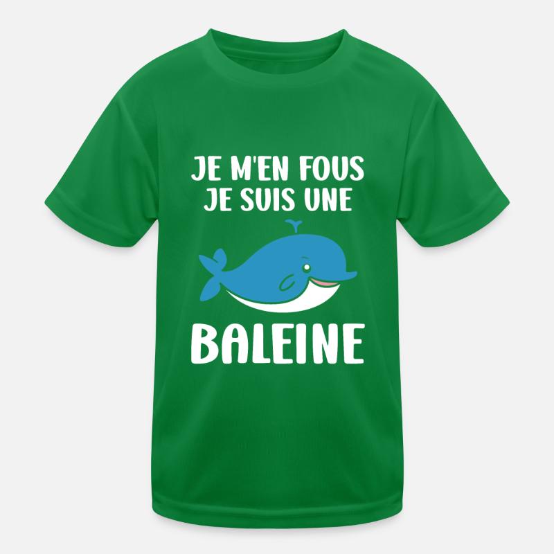 humour baleine T-shirt sport Enfant