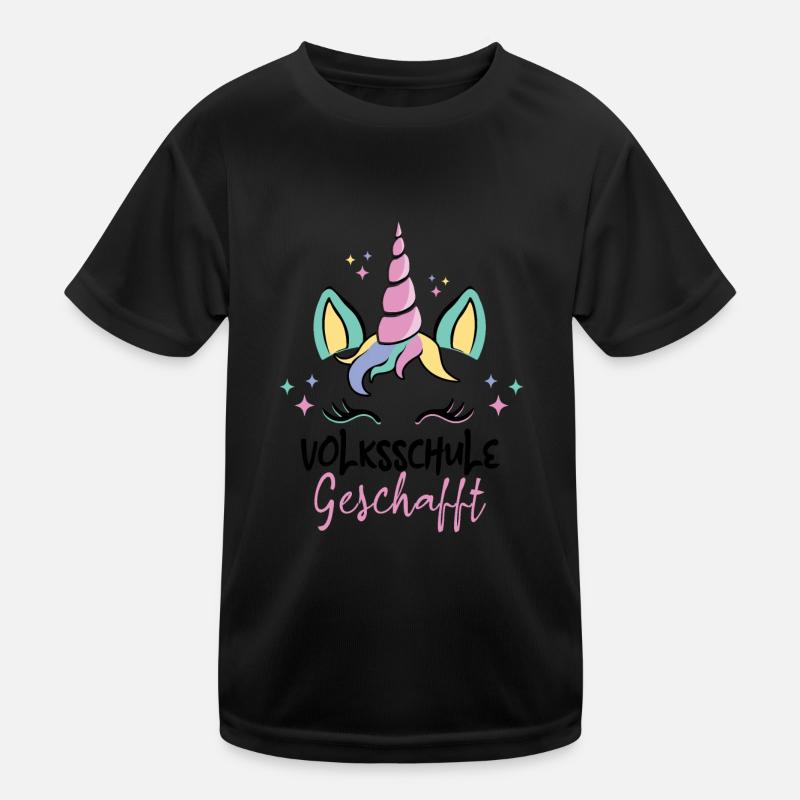 Elementary School Done Unicorn Magic School Kids Functional T-Shirt