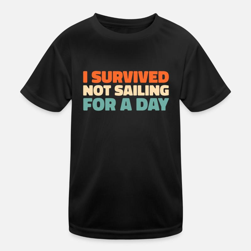Sailing, Sailing, Sailboat Kids Functional T-Shirt