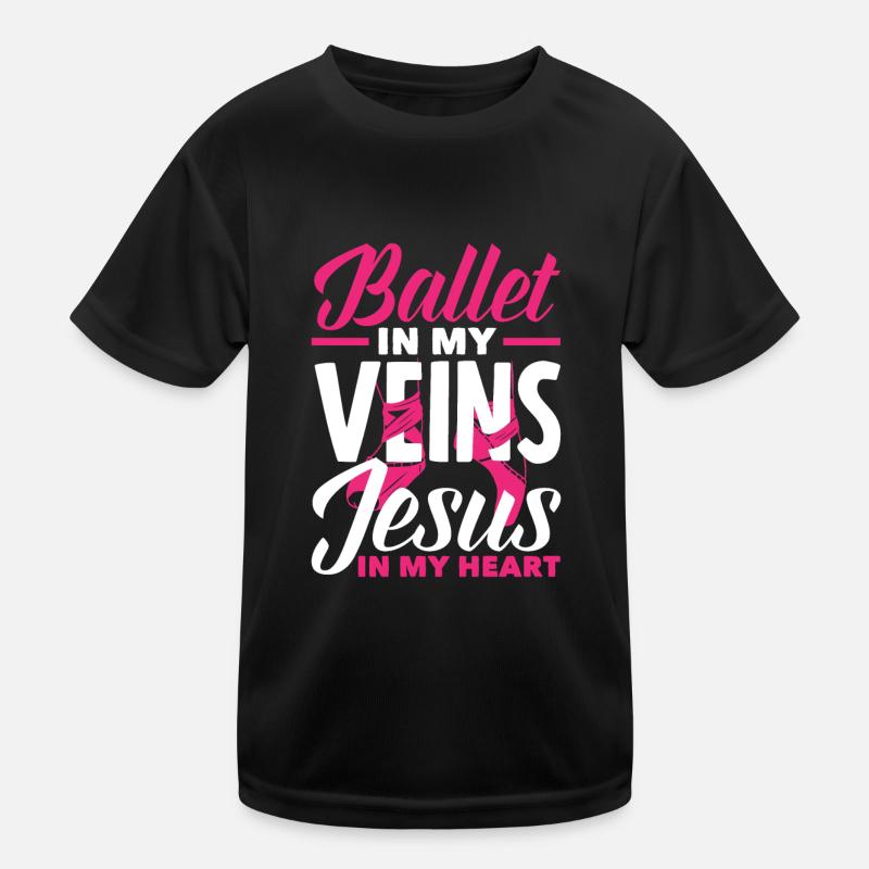 Cute Ballerina Ballet Dancer Gift Kids Functional T-Shirt