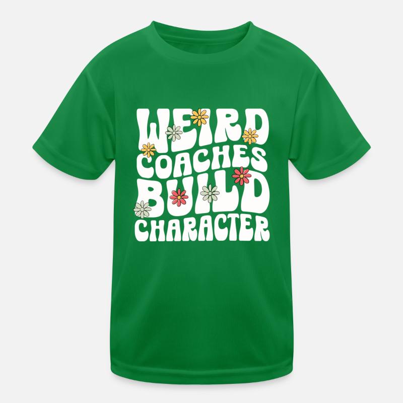 Seltsame Coaches Bilden Charakter Coach Kinder Funktions-T-Shirt