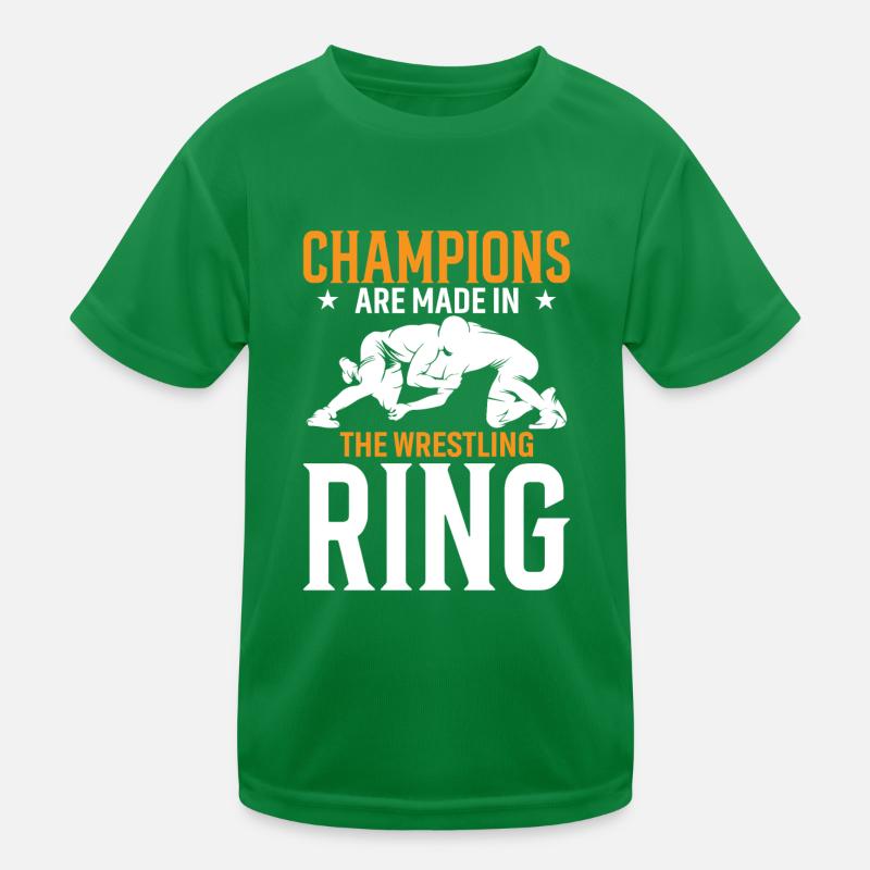 Les champions sont faits sur le ring de lutte T-shirt sport Enfant
