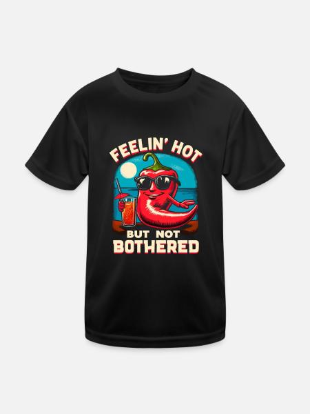 Amateurs de cuisine épicée, Chili Peppers Chef - T-shirt sport Enfant - noir - Devant