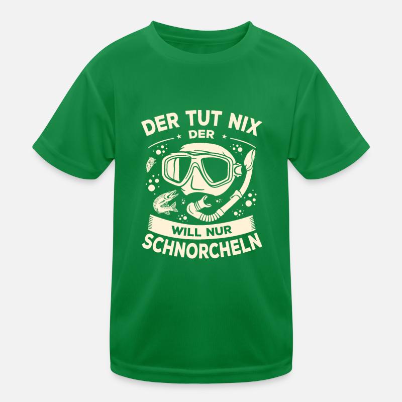 Schnorcheln Schnorchler Taucher Tauchen Schnorchel Kinder Funktions-T-Shirt