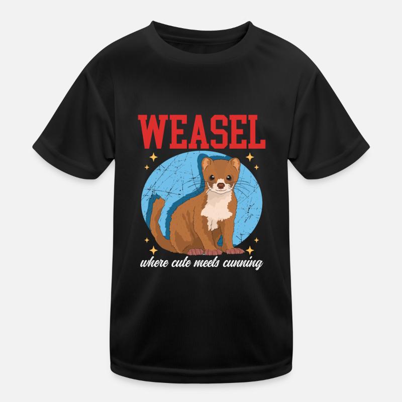Weasel Mouse Weasel Hermännchen Gift Kids Functional T-Shirt