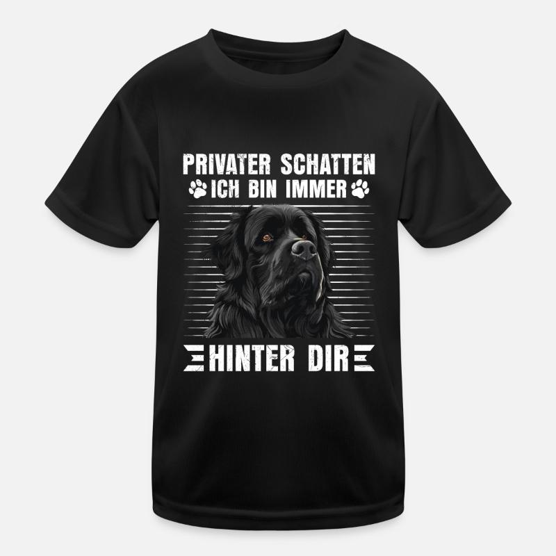Newfie PRIVATER SCHATTEN BIN IMMER HINTER DIR Kinder Funktions-T-Shirt