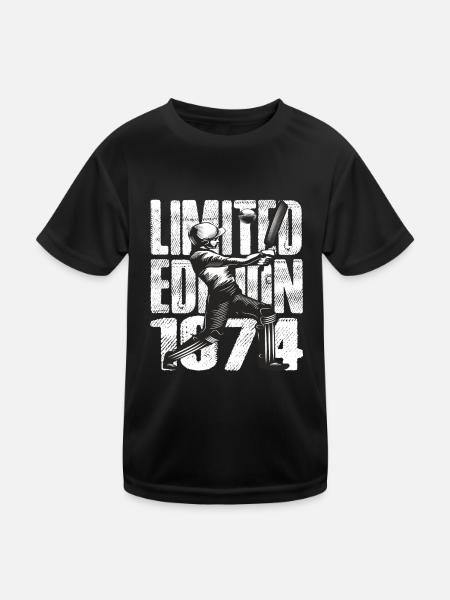 Édition limitée 1974 Édition limitée Cricket - T-shirt sport Enfant - noir - Devant