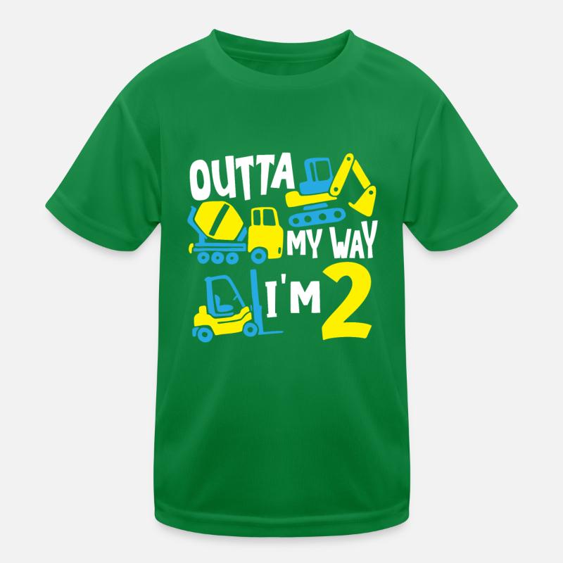 Grue de construction Thème de la construction Anniversaires T-shirt sport Enfant