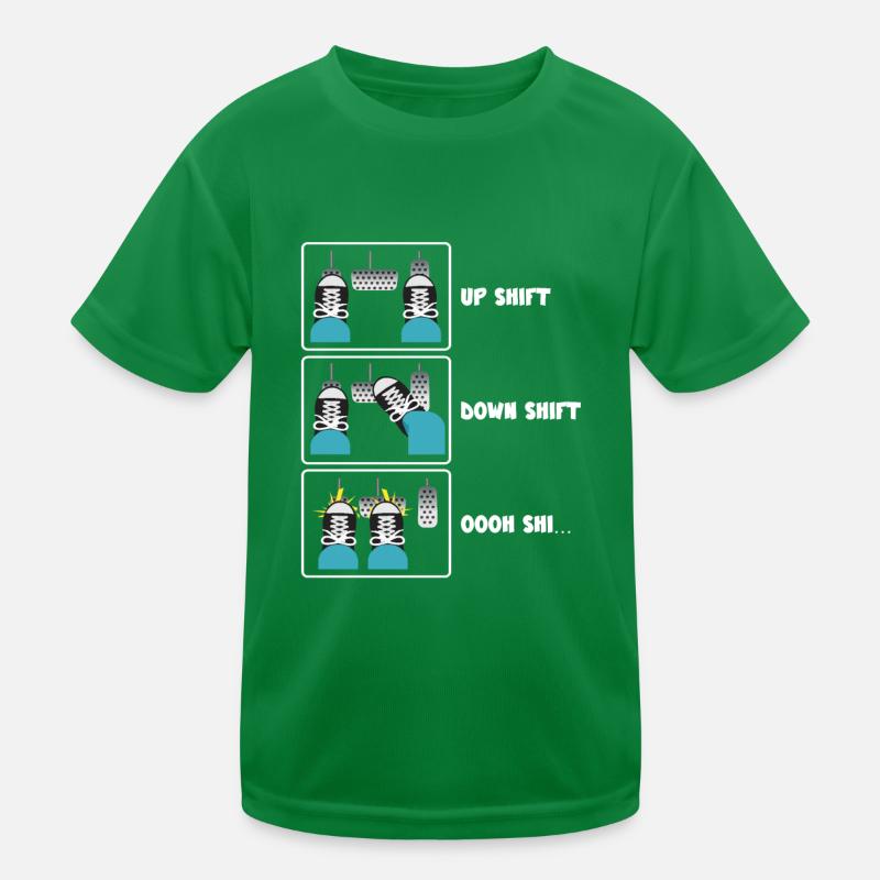 Up Shift Down Shift Funny Car Gear Changes Kids Functional T-Shirt