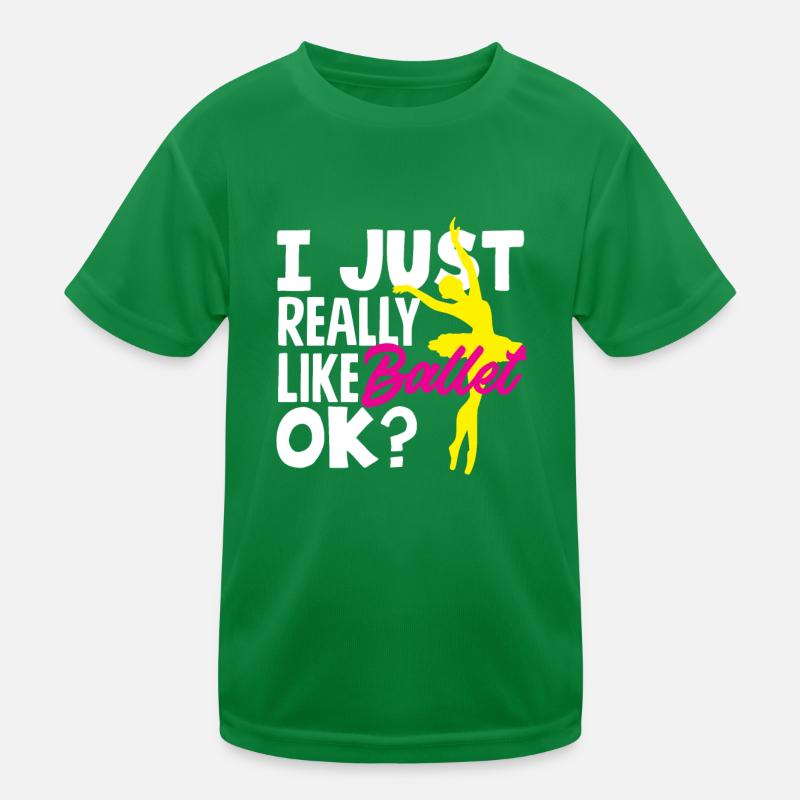 Cute Ballerina Ballet Dancer Gift Kids Functional T-Shirt