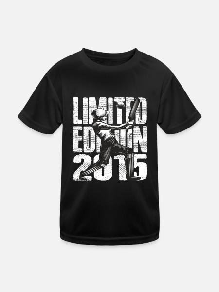 Limited Edition 2015 Limited Edition Cricket - Kinder Funktions-T-Shirt - Schwarz