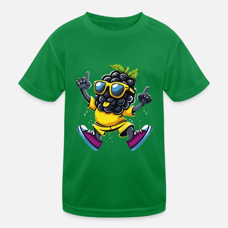 Brombeeren Kinder Funktions-T-Shirt