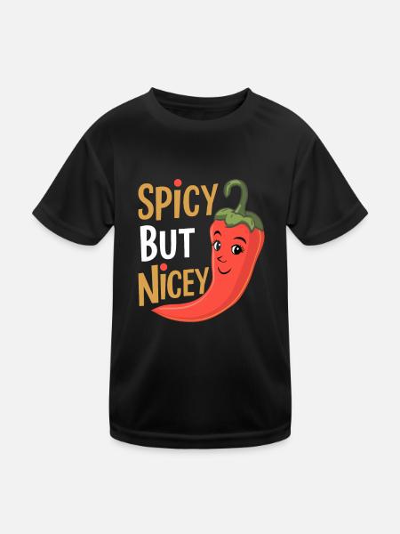 Amateurs de cuisine épicée, Chili Peppers Chef - T-shirt sport Enfant - noir - Devant