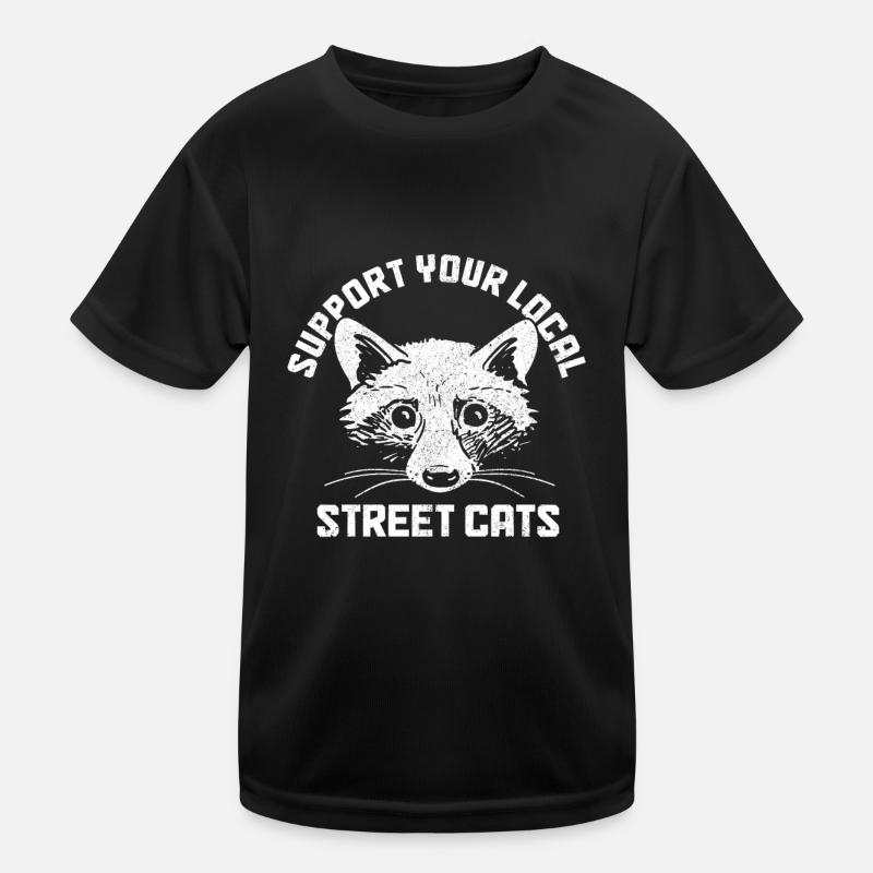 Raccoon Funny Gift Kids Functional T-Shirt