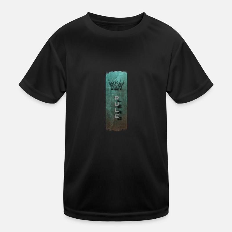 Rule and its Shadow - Design with Crown Kids Functional T-Shirt