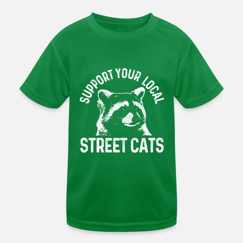 Waschbär Lustig Geschenk Kinder Funktions-T-Shirt