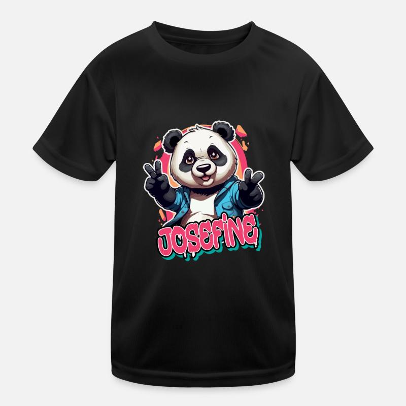 JOSEFINE - Beau nom de fille avec Cool Panda T-shirt sport Enfant