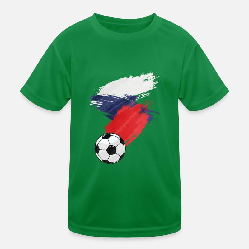 Drapeau de football de la République tchèque T-shirt sport Enfant