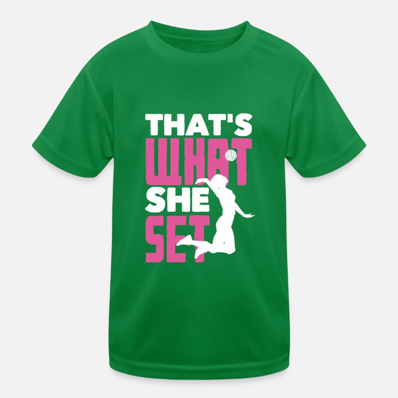 Lustiges Volleyball Geschenk Kinder Funktions-T-Shirt