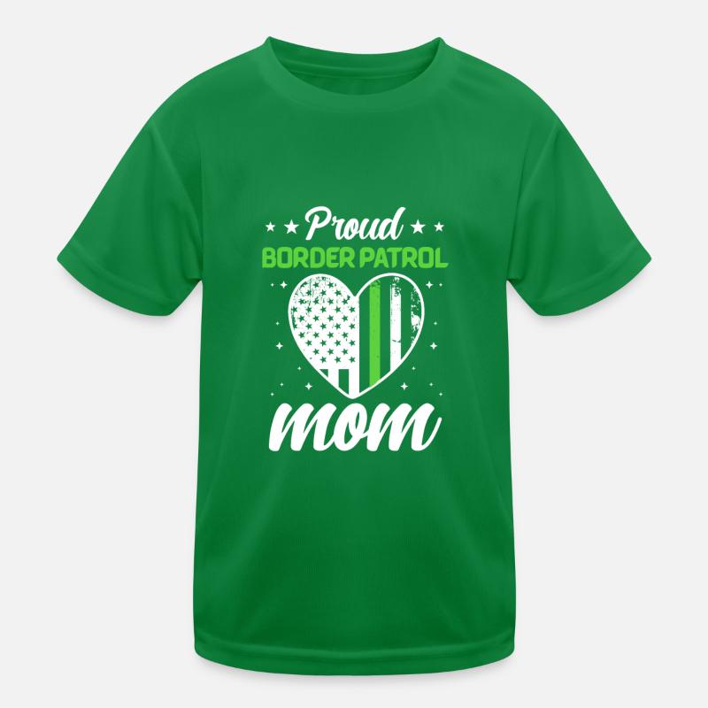 Fière maman de la patrouille frontalière Garde nationale T-shirt sport Enfant