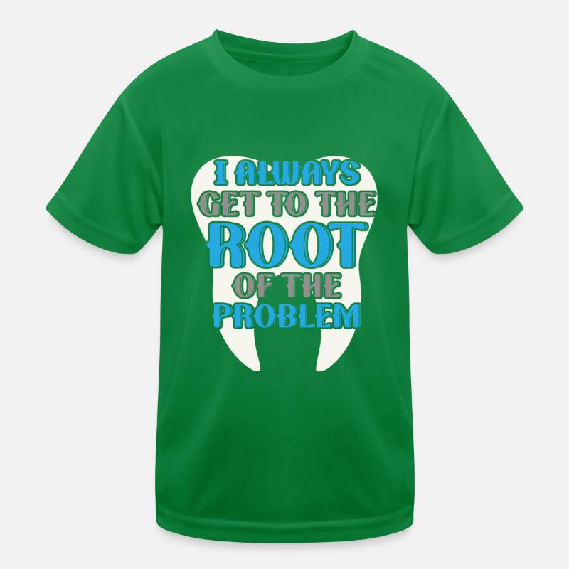 Immer Direkt Zum Kern Des Problems Kinder Funktions-T-Shirt