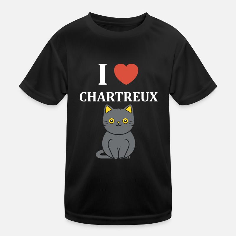 Humour chat chartreux T-shirt sport Enfant