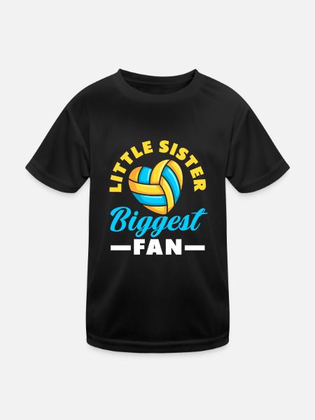Lustiges Volleyball Geschenk - Kinder Funktions-T-Shirt - Schwarz - Vorne