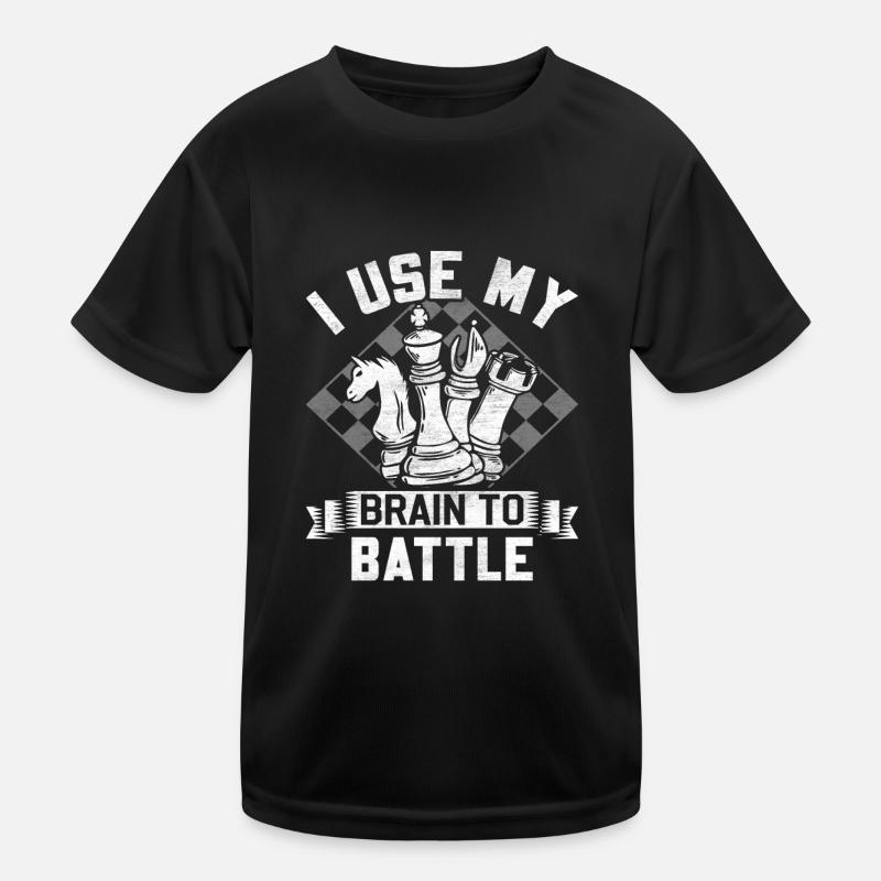 Funny Chess Board Game Checkerboard Knight Chess Kids Functional T-Shirt