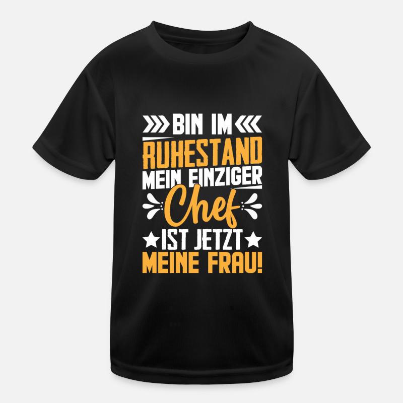 Frau Rente Chef Kinder Funktions-T-Shirt