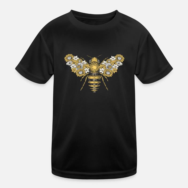 Beekeeper Beekeeper Flower Wings Flower Bee Kids Functional T-Shirt