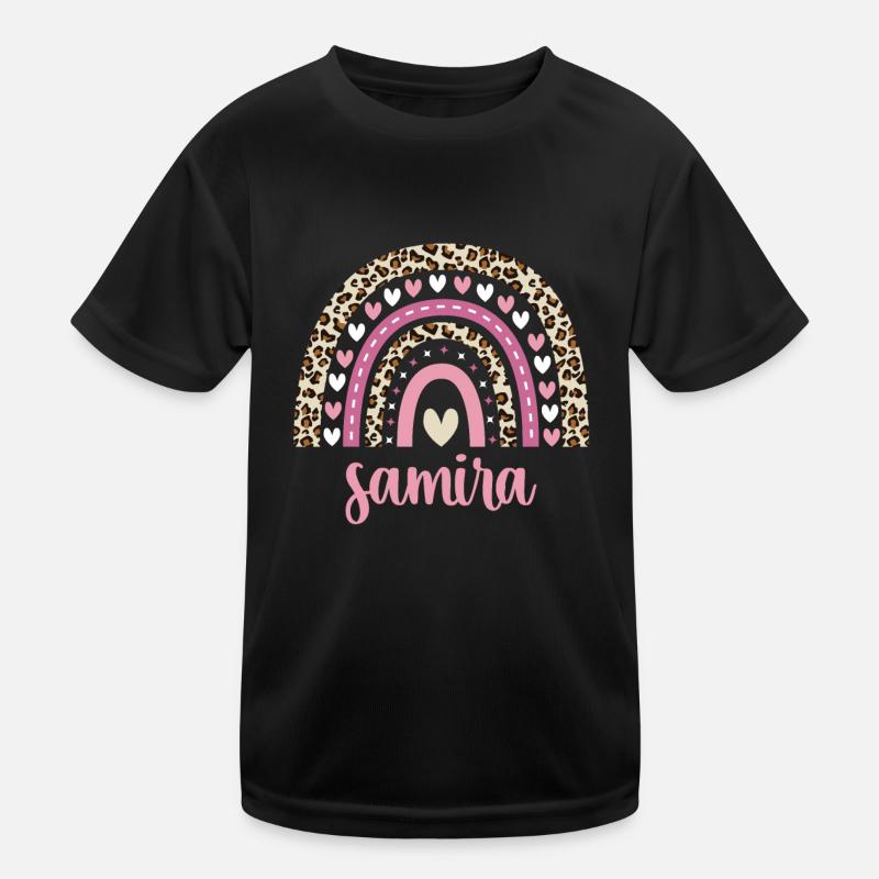 Samira Regenbogen Name Geburtstag Samira Kinder Funktions-T-Shirt