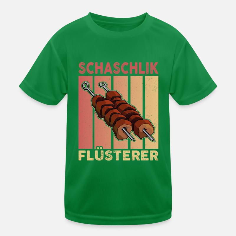 Schaschlik Flüsterer Retro Russland Fleisch Kinder Funktions-T-Shirt
