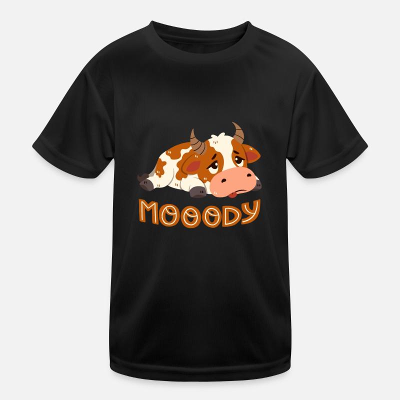 Vache de mauvaise humeur T-shirt sport Enfant