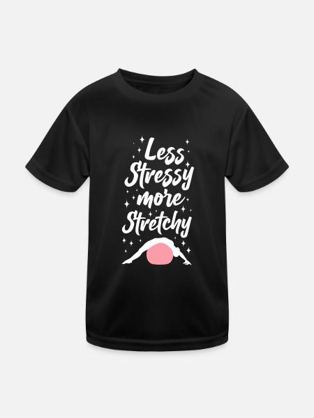 Pilates Instructeur Professeur Jeu de mots - T-shirt sport Enfant - noir - Devant