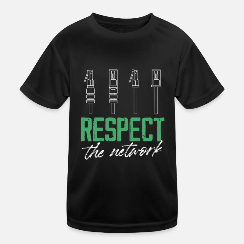 Respect The Network IT Engineer Administration Kinder Funktions-T-Shirt