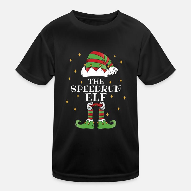 Le Speedrun-Elf – Rythme effréné tout au long de la saison T-shirt sport Enfant