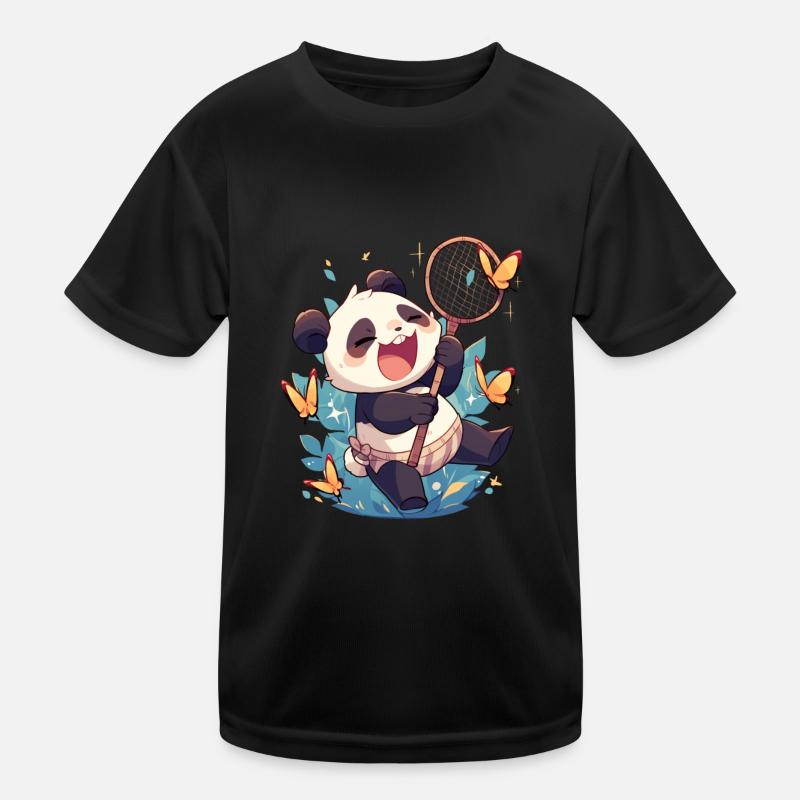 Panda Ours Papillons Panda géant japonais T-shirt sport Enfant