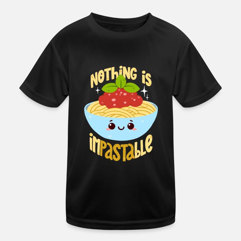 Pasta Wortwitz Kinder Funktions-T-Shirt