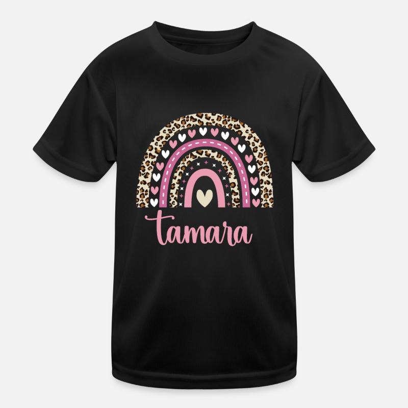 Tamara Regenbogen Name Geburtstag Tamara Kinder Funktions-T-Shirt