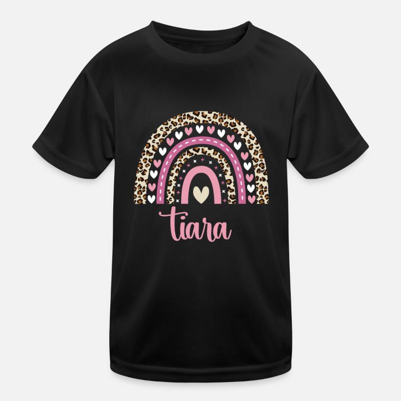 Tiara Regenbogen Name Geburtstag Tiara Kinder Funktions-T-Shirt