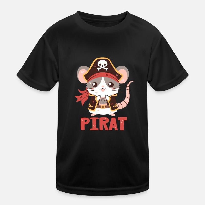 Piraten-Ratte Kinder Funktions-T-Shirt