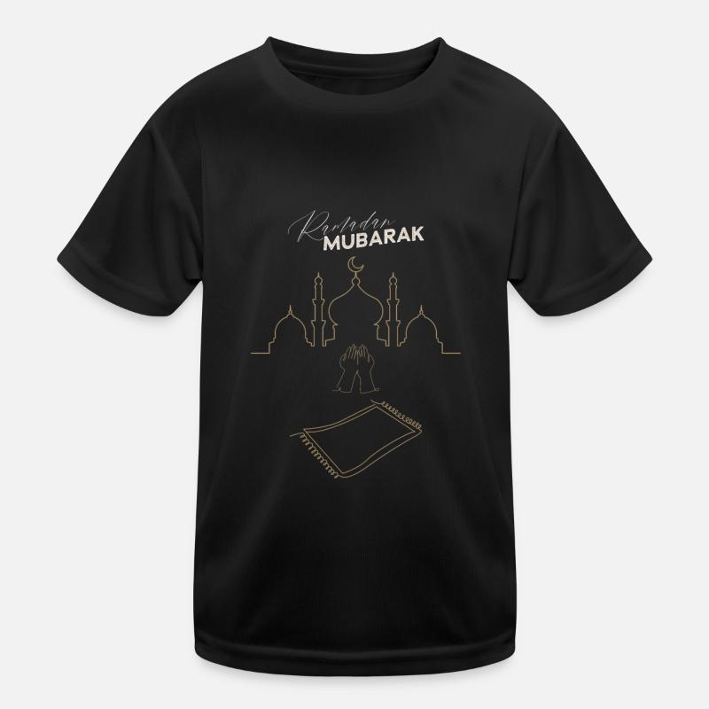 Ramadan Moubarak prient les mains tapis T-shirt sport Enfant
