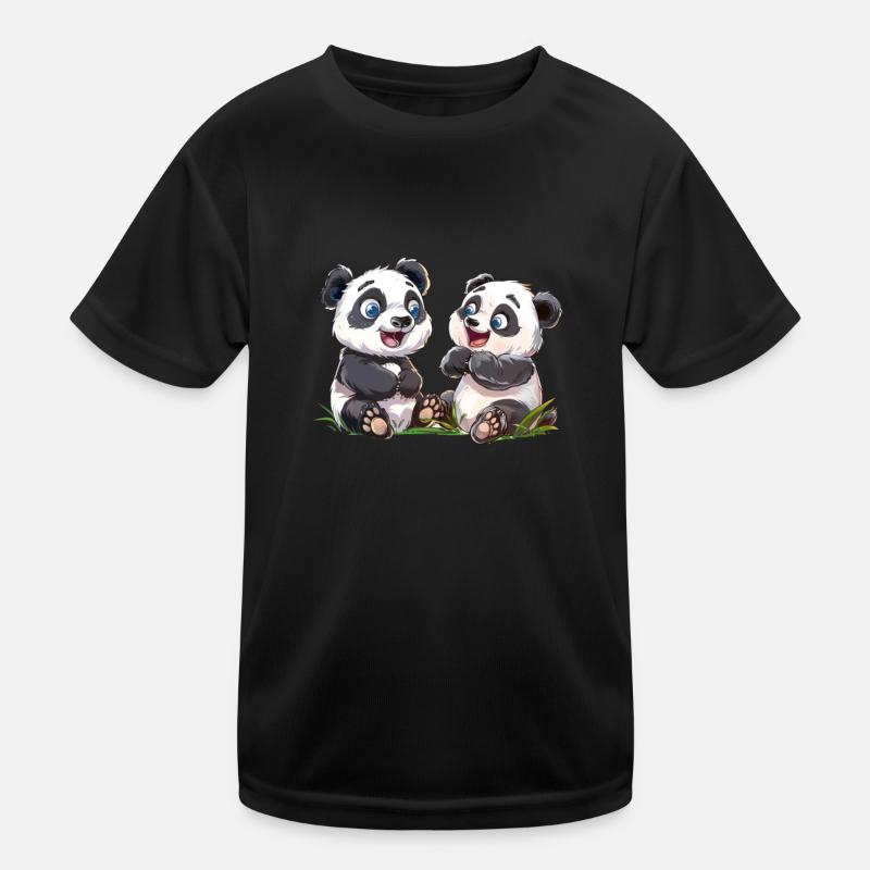 Panda Cub Panda géant japonais T-shirt sport Enfant