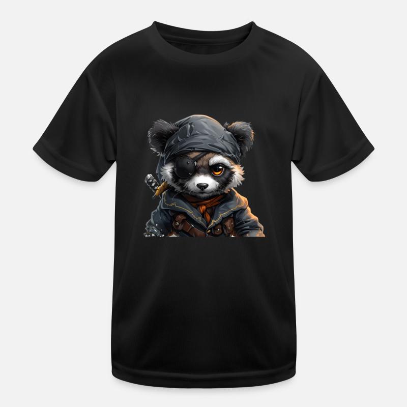 Panda Bear Pirate Panda géant japonais T-shirt sport Enfant