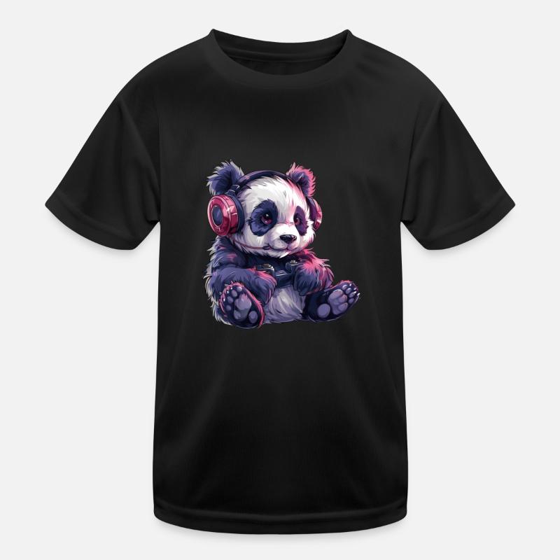 Panda Bear Gamer Panda géant japonais T-shirt sport Enfant