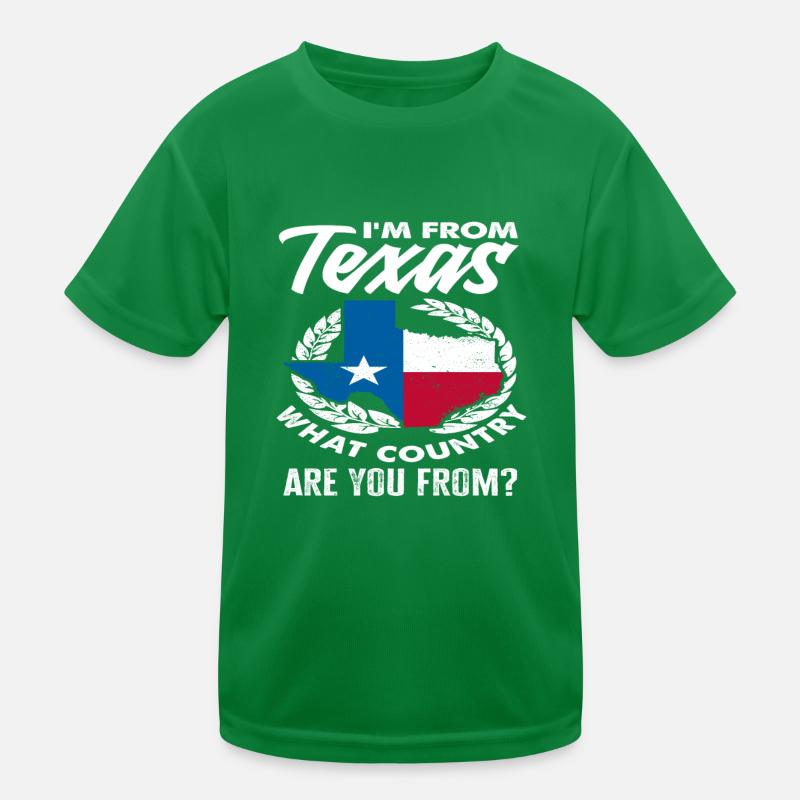 Texas Origin Texans Kids Functional T-Shirt
