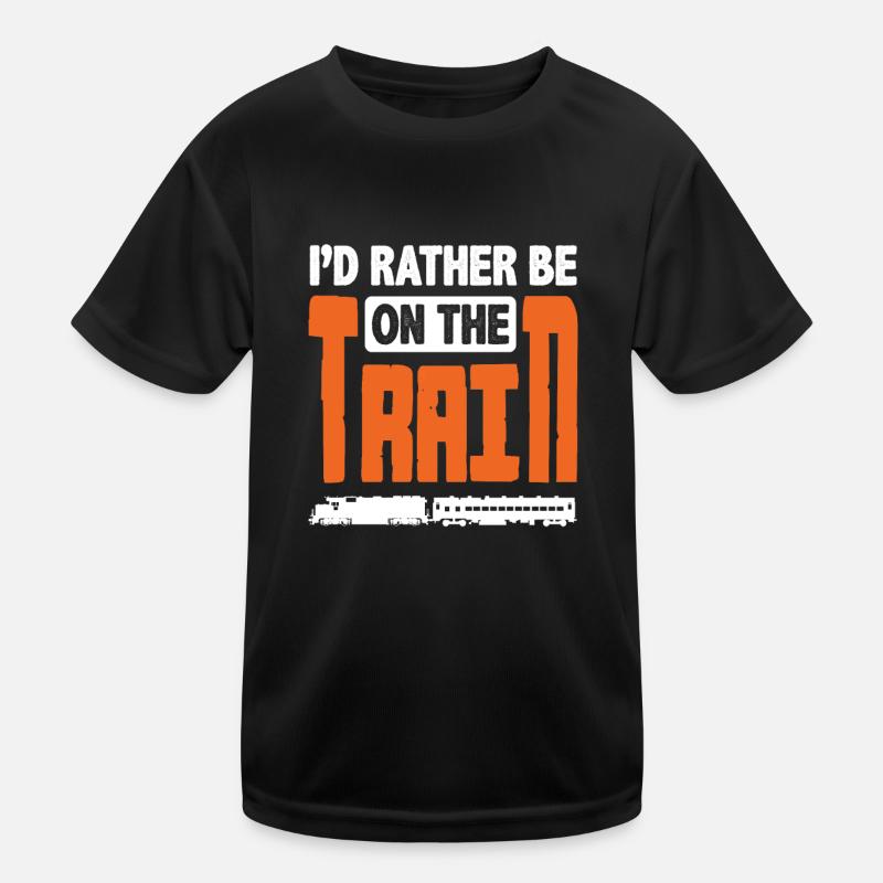 Train Trains Hobby Train Spotter Train Driving Kids Functional T-Shirt
