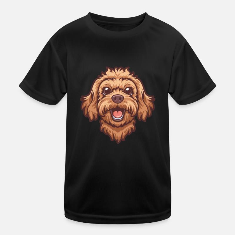 Cavapoo Cavoodle | Cartoon Artwork Kids Functional T-Shirt