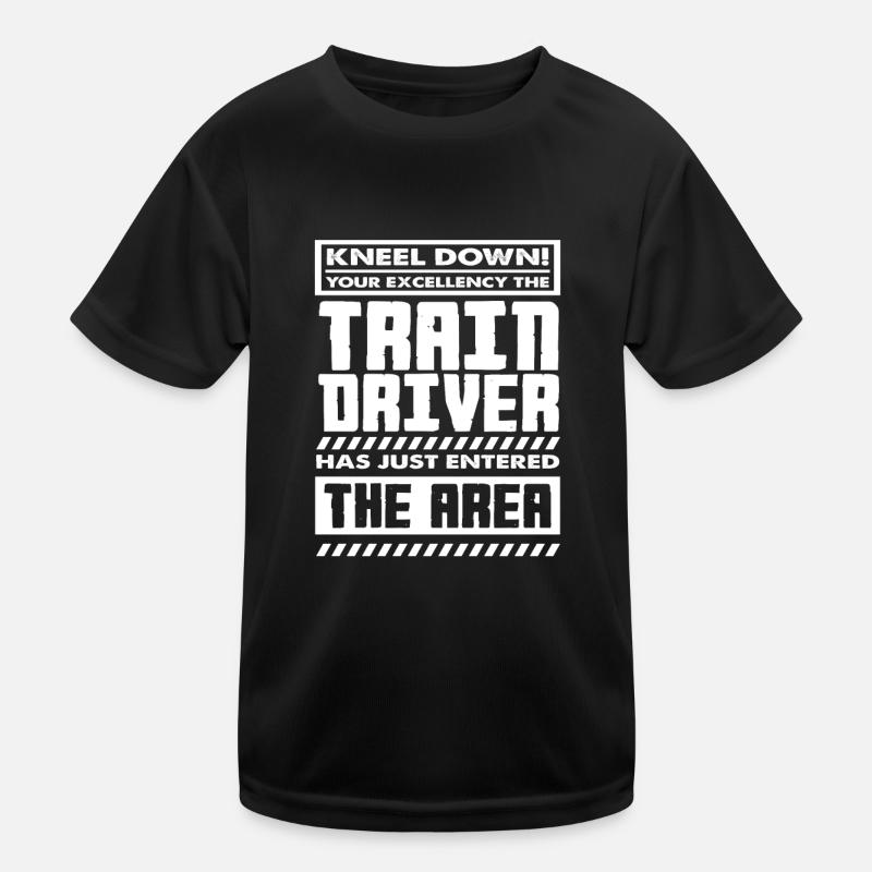 Conducteur de train Train Trains Hobby T-shirt sport Enfant