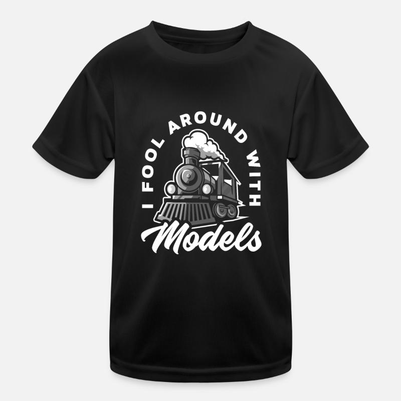 Train Trains Train miniature Train Chemin de fer T-shirt sport Enfant